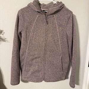 Women’s The North Face Crescent Full Zip Hoodie Size Small Mauve Fleece
